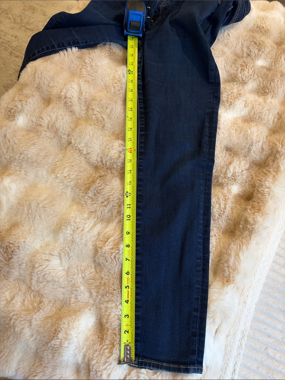 7 for all Mankind the ankle skinny jean size 29 b(lair) denim dark wash - Picture 5 of 9